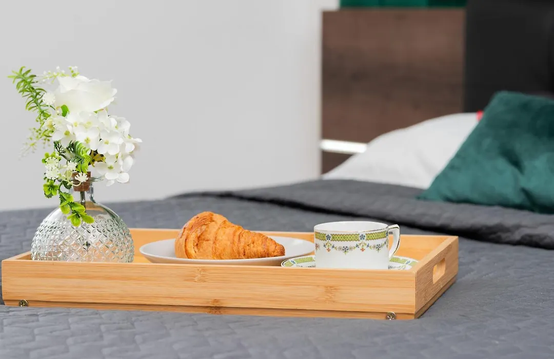 9Th Floor Green And Grey Apartment In Gdansk Brzezno With Two Bedrooms And Parking By Noclegi Renters-1