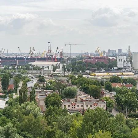 Panorama Baltica 1 - Stylish 15Th Floor Apartment With Rooftop Terrace Near The Sea And Polsat Plus Arena Stadion Stadium Free Parking Gdansk Letnica-3