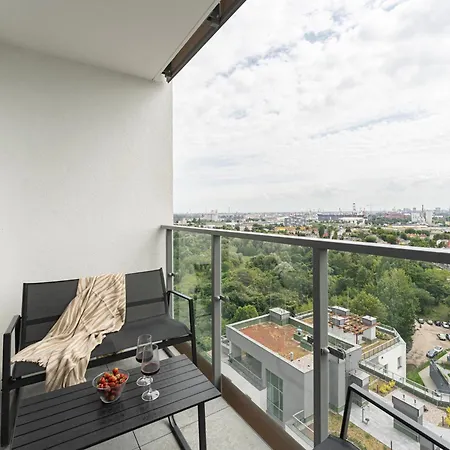 Panorama Baltica 1 - Stylish 15Th Floor Apartment With Rooftop Terrace Near The Sea And Polsat Plus Arena Stadion Stadium Free Parking Gdansk Letnica-2
