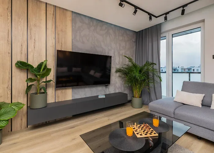 With Two Bedrooms, Balcony, Parking And Access To Sauna In Gdansk By Noclegi Renters