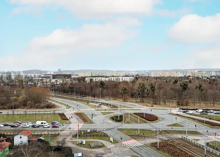 9Th Floor Green And Grey Apartment In Gdansk Brzezno With Two Bedrooms And Parking By Noclegi Renters