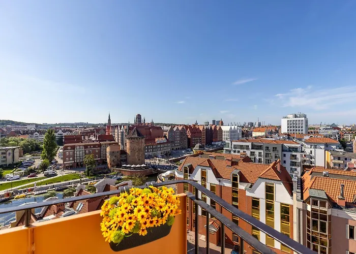 Stary Gdańsk wspaniały widok