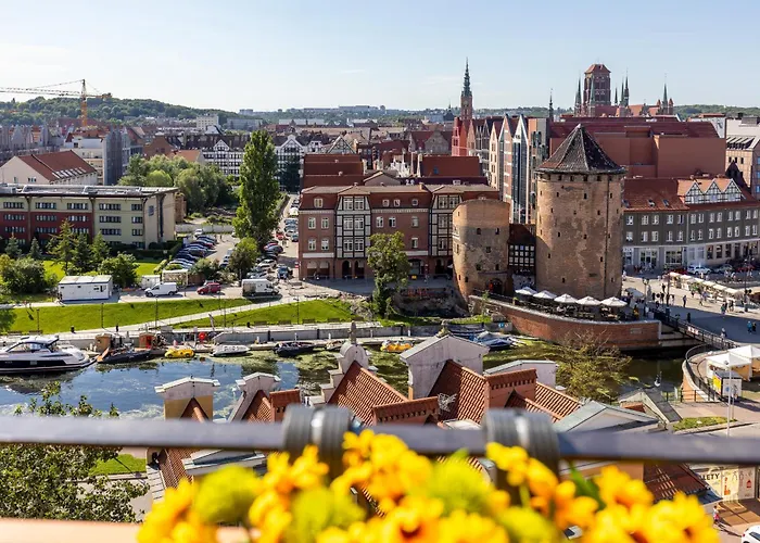 Stary Gdańsk wspaniały widok
