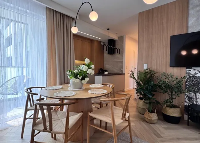 Family & Business Sauna Apartments Baltic Horizon No 2 Premium Spa - 3 Bedroom With Private Sauna, Jacuzzi, Rooftop Gym & Panoramic Terrace, Balcony, Underground Garage