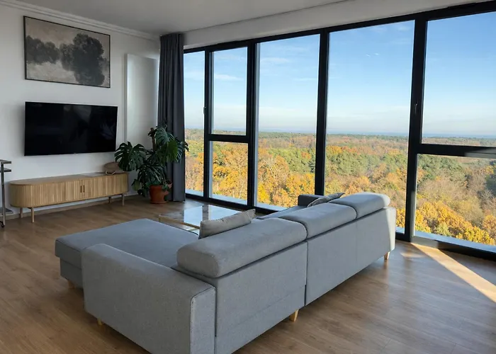 Widok - Klima - WiFi - Netflix - Sauna - Darmowy Parking - Siłownia - Obok Plaży - Mieszkanie Z Widokiem Na Morze 6 Osób