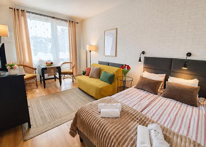Apartamenty Przytulne z balkonem, 150m od dworca Gdańsk Główny