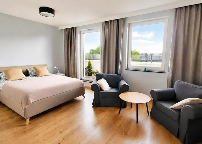 Uroczy apartament w samym centrum Gdańska , bezpłatne miejsce parkingowe.